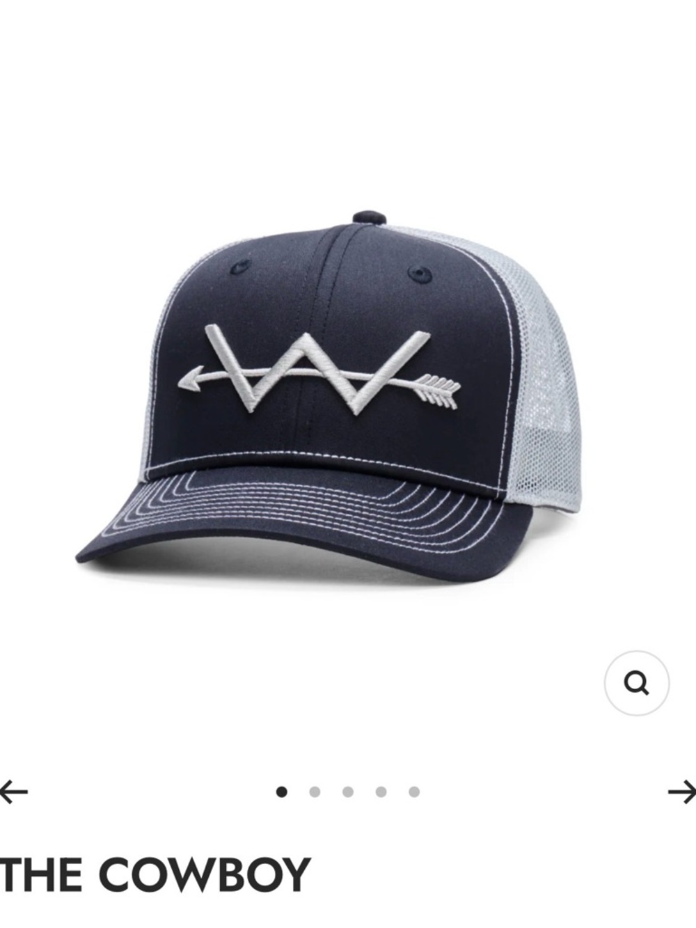 The Cowboy Black/Light Gray Trucker Cap